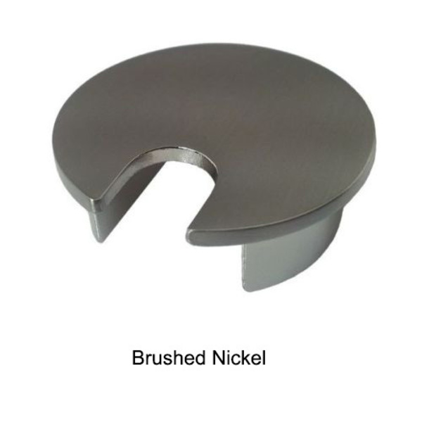 Electriduct Metal 2.5" Desk Grommet- Brushed Nickel GR-MET-250-BN